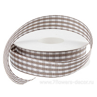 Лента декоративная "Клетка", 25 ммx20 м - фото 1