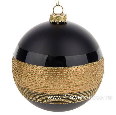 Елочная игрушка Шар (стекло), D12 см - фото 2