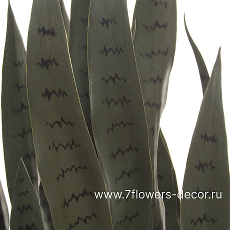 Растение искусственное Сансевиерия в кашпо, H100 см - фото 2