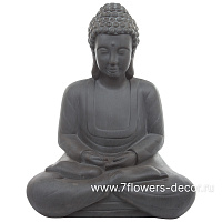 Фигура Nobilis Marco "Plain antique grey Buddha", 55х36хH68 см - фото 1