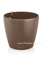 Кашпо Lechuza "Color Classico Complete nutmeg" (пластик), D18xH17 см - фото 1