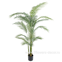 Дерево искусственное в кашпо "Пальма Арека", H200 см, 18 веток - фото 1