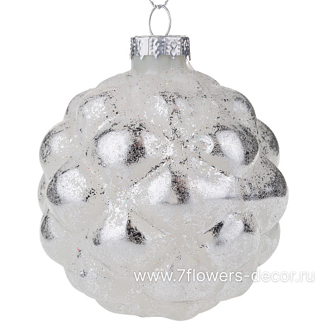 Елочная игрушка Шар (стекло), D8 см - фото 1