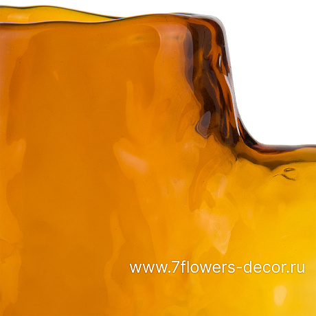Ваза Amber (стекло), 12х7xH16 см - фото 2