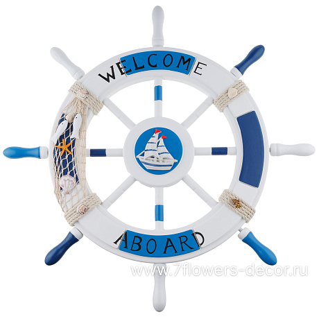 Фигура Штурвал (дерево), D62 см - фото 1