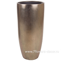 Кашпо Nobilis Marco "Pa-silverbrown Vase" (полистоун), D30хH65 см, с тех.горшком - фото 1