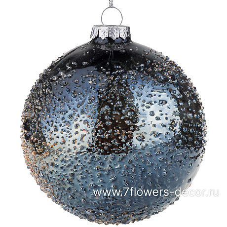 Елочная игрушка Шар (стекло), D10 см - фото 1