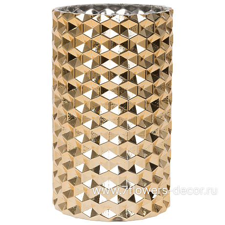 Ваза Hand-Hammered (стекло), D10xH18 см - фото 1