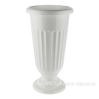 Вазон рифленый (пластик), D17xH36 см - фото 1