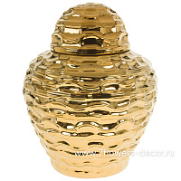 Ваза "Шинуазри Gold" (керамика), D25xH31 см - фото 1