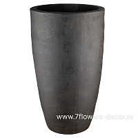 Кашпо Nobilis Marco "Scratch Anthracite Vase" (терракота), D44xH75 см - фото 1