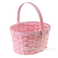 Корзина плетеная (бамбук), 19x14,5xH11/21 см - фото 1