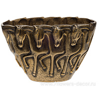 Ваза "Horse" (металл), 33x13xH21 см - фото 1