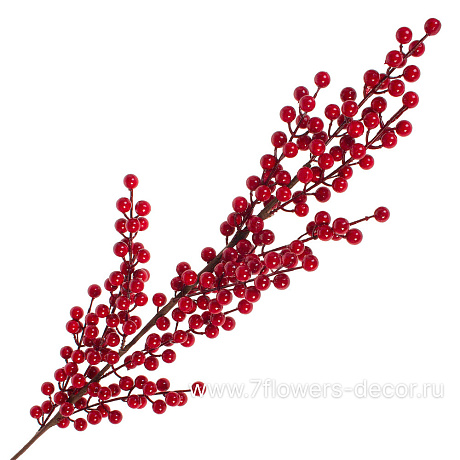 Ветка искусственная ягодная (пластик), H103 см - фото 1