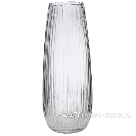 Ваза Gardenia (стекло), D15xH37,5 см - фото 1