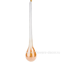 Елочная игрушка "Сосулька" (стекло), 6xH30 см - фото 1