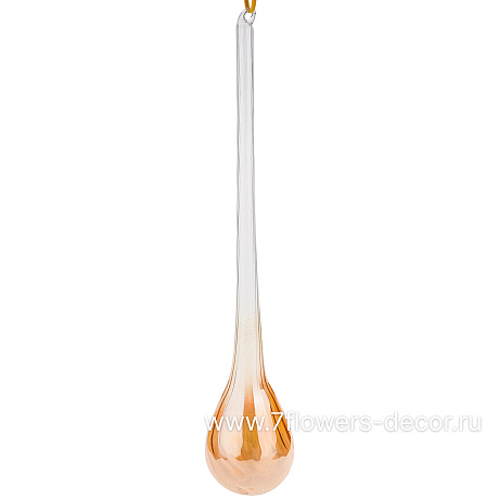 Елочная игрушка Сосулька (стекло), 6xH30 см - фото 1