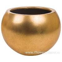 Кашпо Nobilis Marco "Pa-gold Ball" (полистоун), D40хH30 см - фото 1
