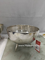 Чаша декоративная на ножках (металл), D25,5xH18,5 см - фото 1