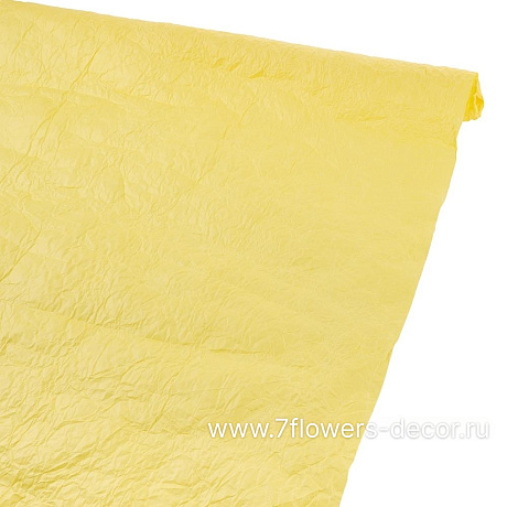 Бумага жатая, однотонная Желтый, 70 смx5 м - фото 1