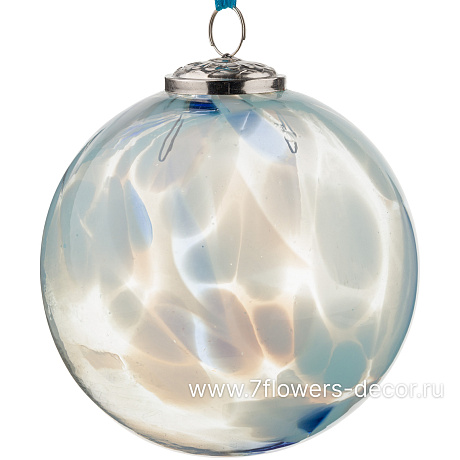 Елочная игрушка Шар (стекло), D12 см - фото 1