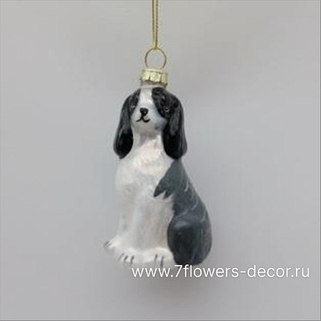 Елочная игрушка Собака (стекло), 6x4xH9 см - фото 1