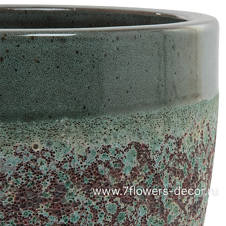 Кашпо Nobilis Marco Green Lava Jar (керамика), D46хH37 см - фото 2