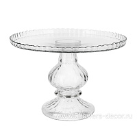 Подставка "ПАТИССЕРИ" (стекло), D28xH20 см - фото 1