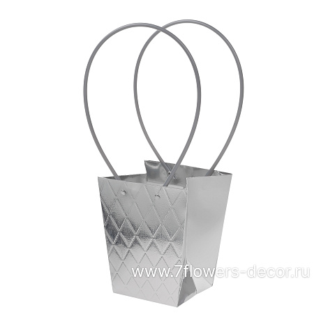 Сумка подарочная Голограмма (картон), 13x9,5xH15,5 см, набор (10 шт), с ламинацией - фото 1