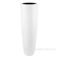 Кашпо полистоун Nobilis Marco "Pmlac-white Vase", D55хH185 см с тех.горшком - фото 1