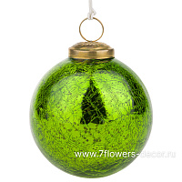 Елочная игрушка "Шар" (стекло), D10 см - фото 1