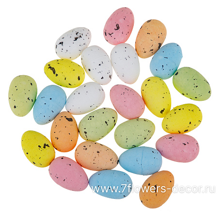 Яйцо декоративное (пластик), 2х3см, набор (24 шт) - фото 2