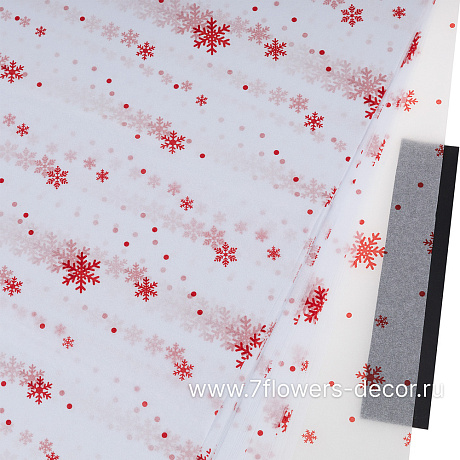 Бумага тишью Снежинки, 50х70 см, 17г/м2, набор (28 шт) - фото 1