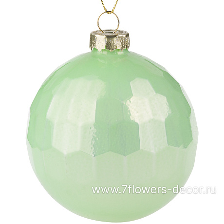 Елочная игрушка Шар (стекло), D8 см - фото 1