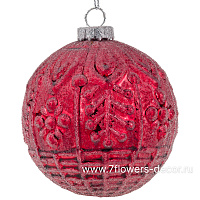 Елочная игрушка "Шар" (стекло), D8 см - фото 1