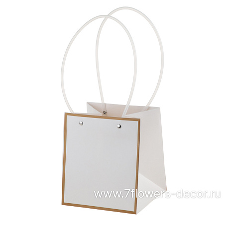 Набор сумок с ламинацией (картон) Полоса, 15x14,5xH17 см (10шт) - фото 1