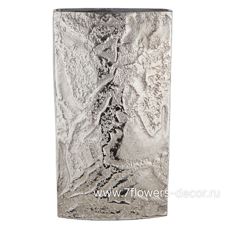 Ваза Silver (металл), 20x10,5xH36 см - фото 1