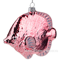 Елочная игрушка "Рыба" (стекло), 11,5x3xH10 см - фото 1