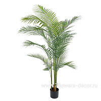 Дерево искусственное в кашпо "Пальма Арека", H160 см, 12 веток - фото 1