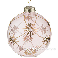 Елочная игрушка "Шар" (стекло), D8 см - фото 1