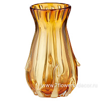 Ваза "Amber" (стекло), D14xH25 см - фото 1