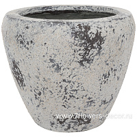 Кашпо Nobilis Marco "Plain Round" (файкостоун), D28xH24 см - фото 1
