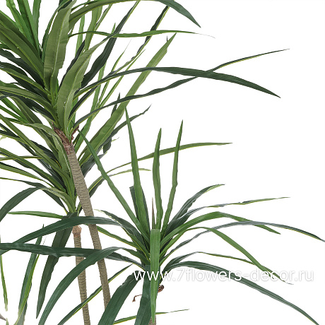Растение искусственное Юкка в кашпо, 4 ветки, 102 листа, H150 см - фото 2