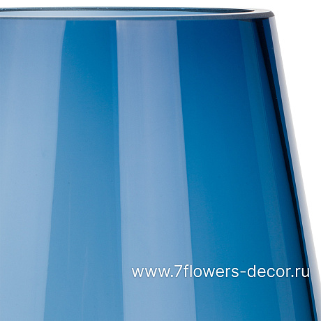 Ваза Blue sky (стекло), D16xH26 см - фото 2