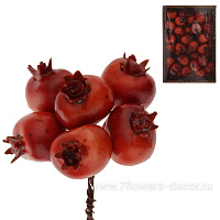 Гранат искусственный (пластик), D2,5 см, набор (22 шт) - фото 1