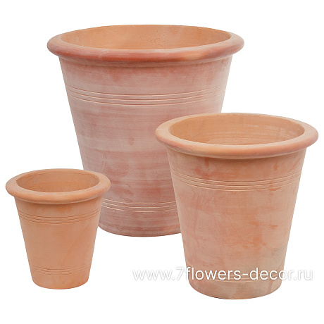 Кашпо Nobilis Marco Terra Cone, (терракота), D24хН24 см - фото 3