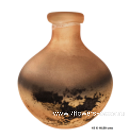 Ваза Alchemy Coral Rustic (стекло), D15xH16,5 см - фото 1