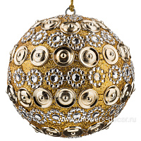 Елочная игрушка "Шар" (стразы), D10 см - фото 1