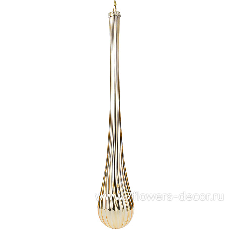 Елочная игрушка Сосулька (стекло), 5xH30 см - фото 1