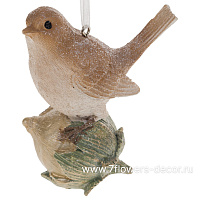 Фигура "Воробушек" (полирезин), 7,5x4,5xH9 см - фото 1